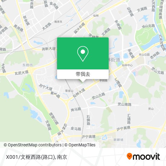 X001/文枢西路(路口)地图
