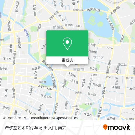 翠佛堂艺术馆停车场-出入口地图