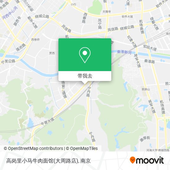 高岗里小马牛肉面馆(大周路店)地图