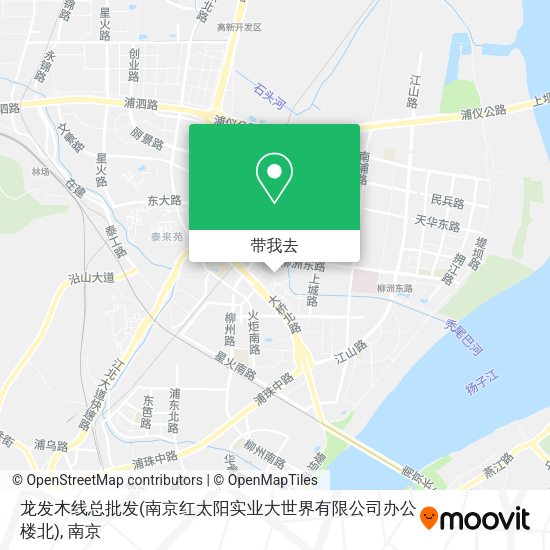 龙发木线总批发(南京红太阳实业大世界有限公司办公楼北)地图