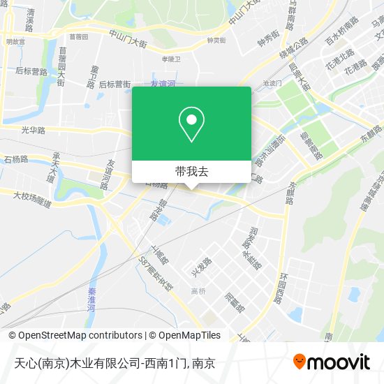 天心(南京)木业有限公司-西南1门地图
