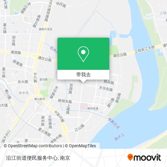 沿江街道便民服务中心地图
