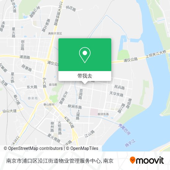 南京市浦口区沿江街道物业管理服务中心地图