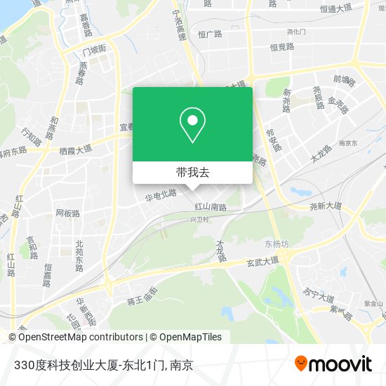330度科技创业大厦-东北1门地图
