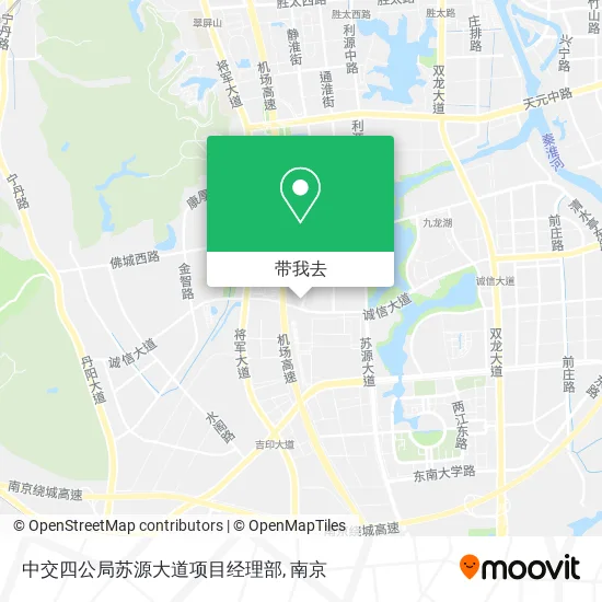 中交四公局苏源大道项目经理部地图