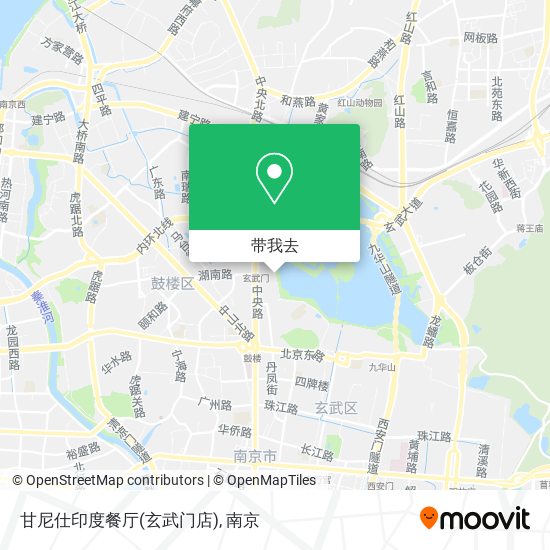 甘尼仕印度餐厅(玄武门店)地图