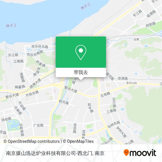 南京摄山迅达炉业科技有限公司-西北门地图