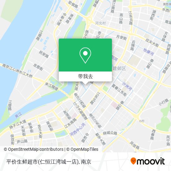 平价生鲜超市(仁恒江湾城一店)地图