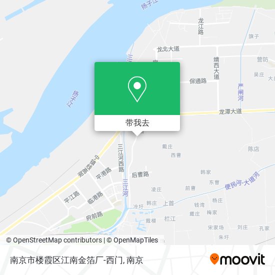 南京市楼霞区江南金箔厂-西门地图
