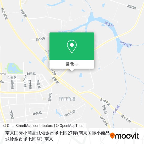 南京国际小商品城领鑫市场七区27幢(南京国际小商品城岭鑫市场七区店)地图