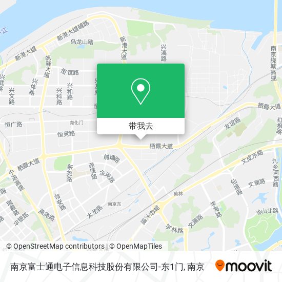 南京富士通电子信息科技股份有限公司-东1门地图
