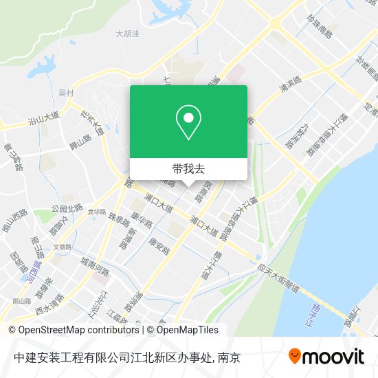 中建安装工程有限公司江北新区办事处地图