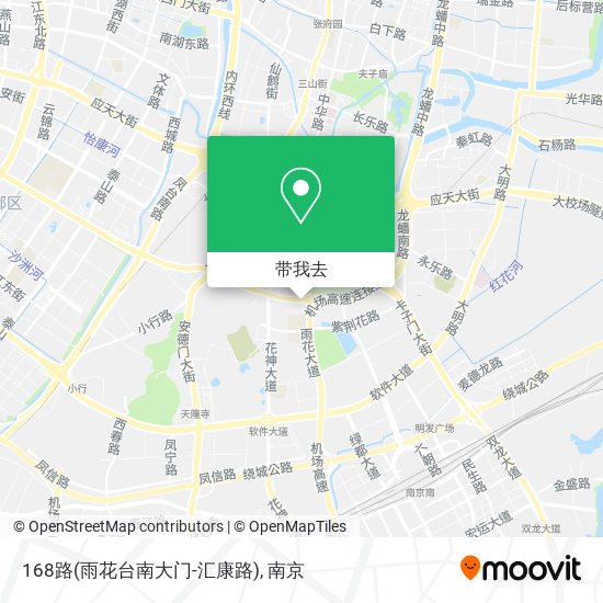 168路(雨花台南大门-汇康路)地图
