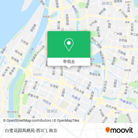 白鹭花园凤栖苑-西3门地图