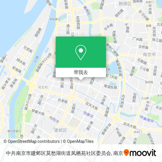 中共南京市建邺区莫愁湖街道凤栖苑社区委员会地图