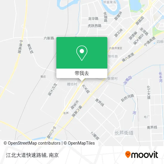 江北大道快速路辅地图