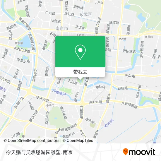 徐天赐与吴承恩游园雕塑地图