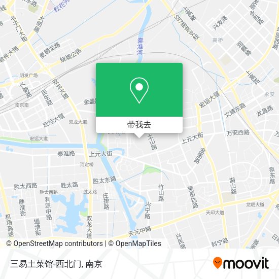 三易土菜馆-西北门地图