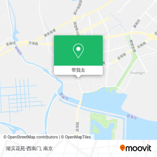湖滨花苑-西南门地图