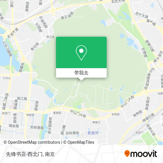 先锋书店-西北门地图