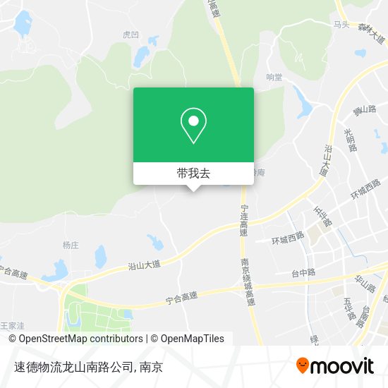 速德物流龙山南路公司地图