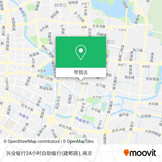 兴业银行24小时自助银行(建邺路)地图