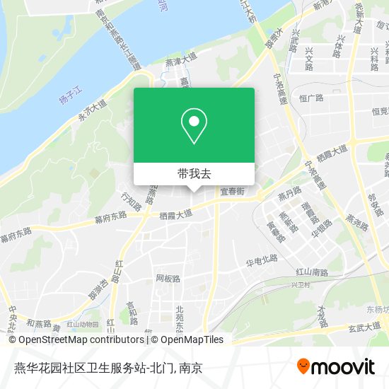 燕华花园社区卫生服务站-北门地图
