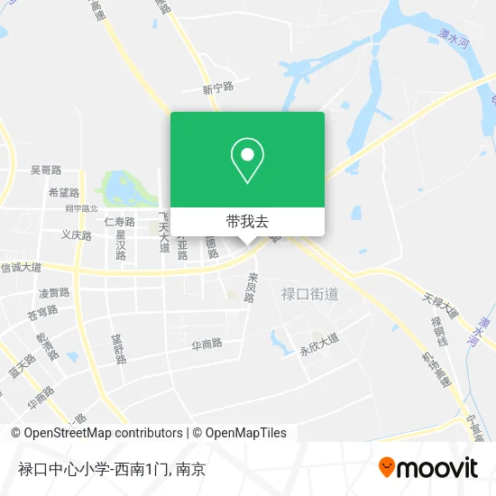 禄口中心小学-西南1门地图