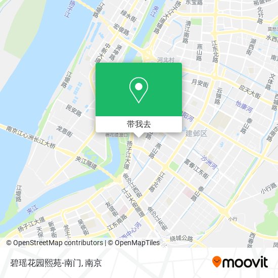 碧瑶花园熙苑-南门地图
