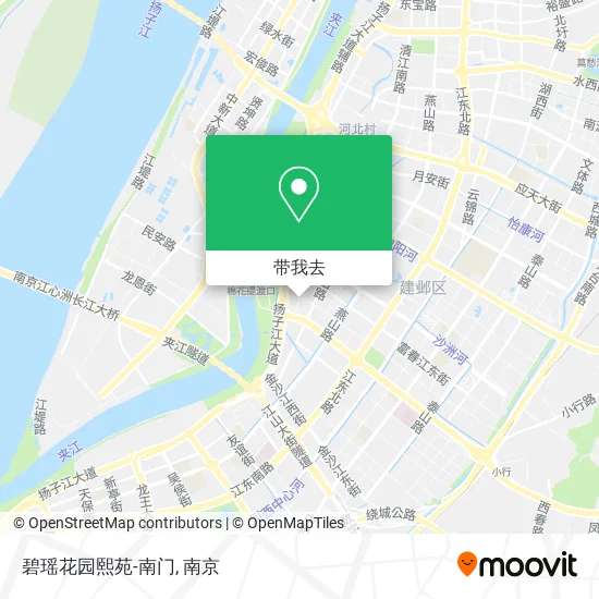 碧瑶花园熙苑-南门地图