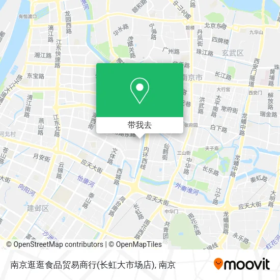 南京逛逛食品贸易商行(长虹大市场店)地图