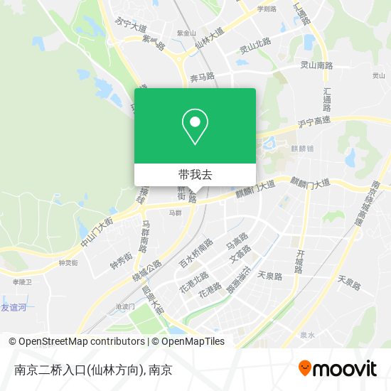 南京二桥入口(仙林方向)地图