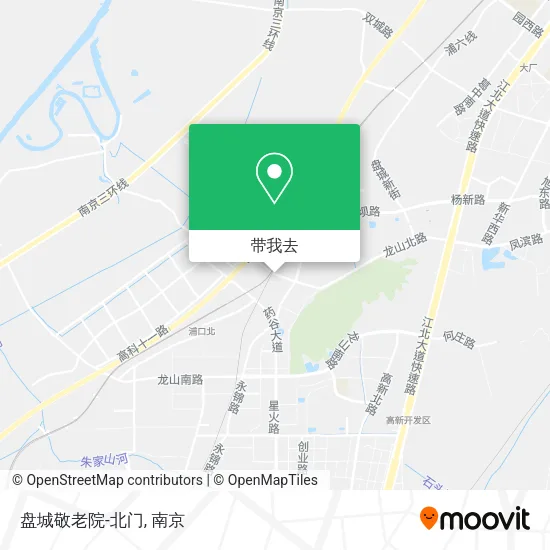 盘城敬老院-北门地图