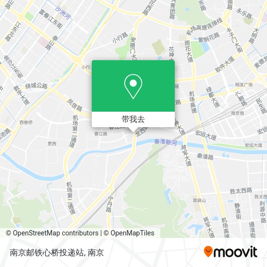 南京邮铁心桥投递站地图