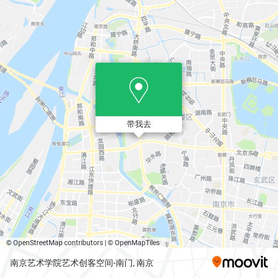 南京艺术学院艺术创客空间-南门地图