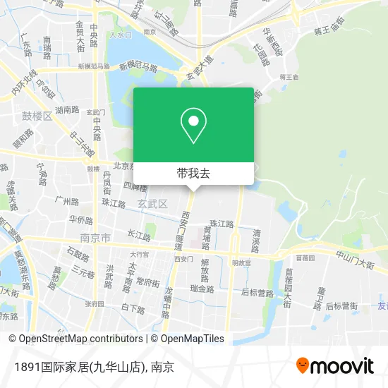 1891国际家居(九华山店)地图