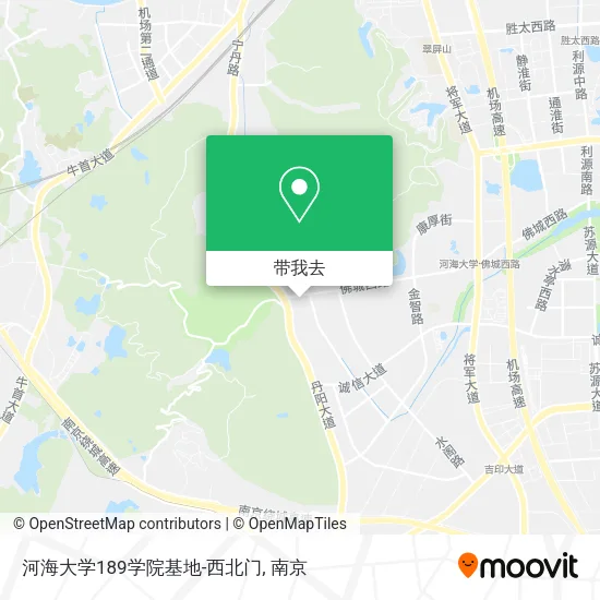 河海大学189学院基地-西北门地图