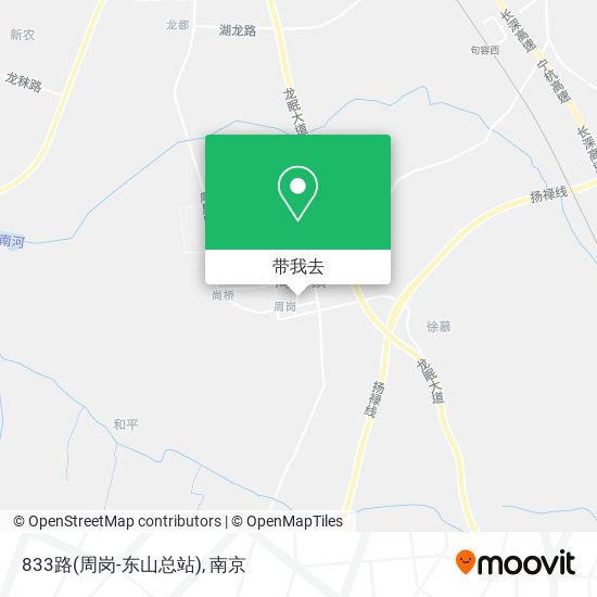 833路(周岗-东山总站)地图