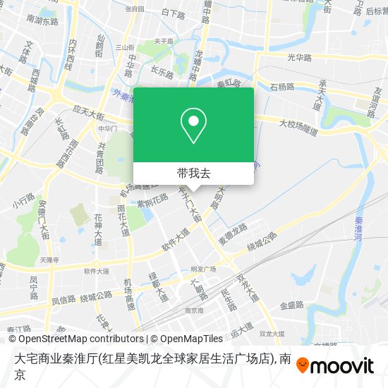 大宅商业秦淮厅(红星美凯龙全球家居生活广场店)地图