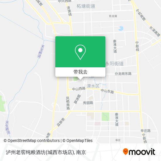 泸州老窖纯粮酒坊(城西市场店)地图