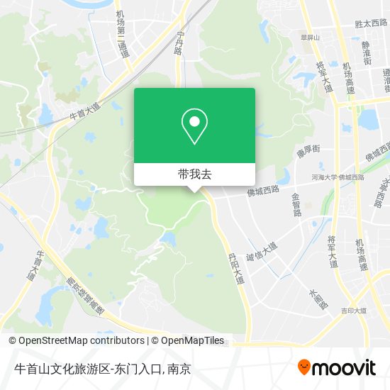 牛首山文化旅游区-东门入口地图