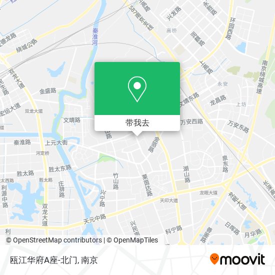 瓯江华府A座-北门地图