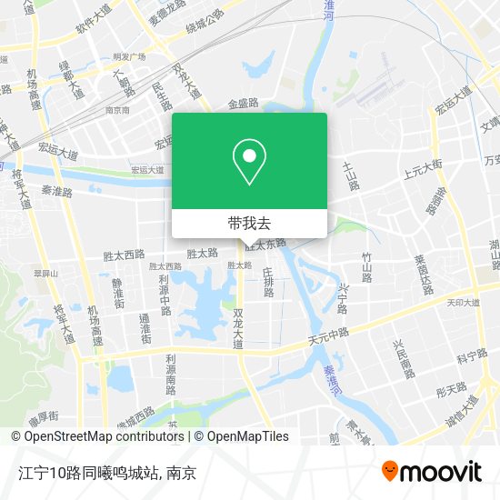 江宁10路同曦鸣城站地图
