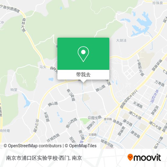 南京市浦口区实验学校-西门地图