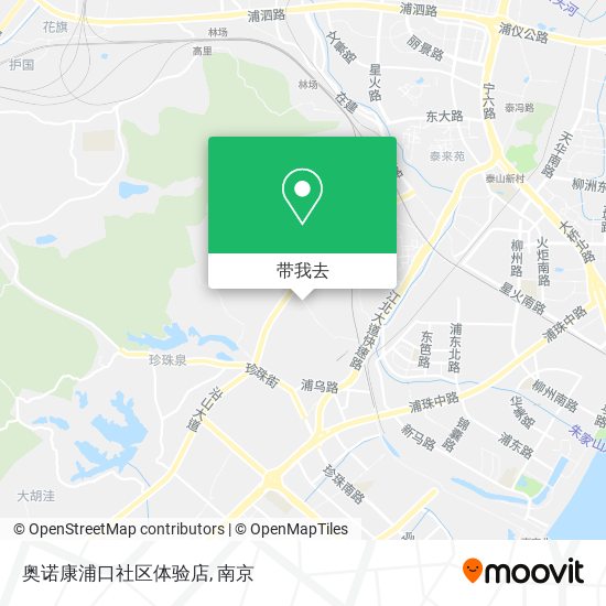 奥诺康浦口社区体验店地图