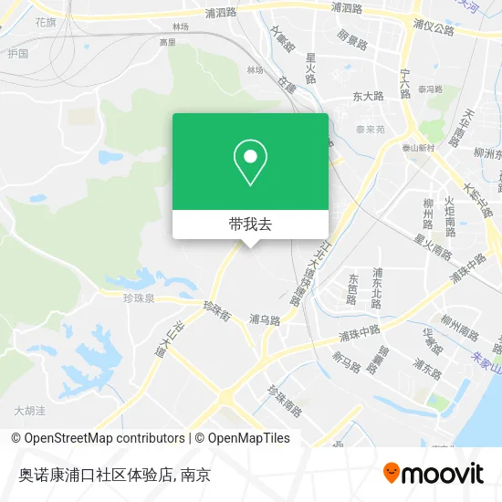 奥诺康浦口社区体验店地图