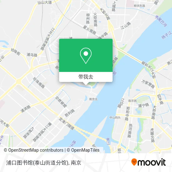 浦口图书馆(泰山街道分馆)地图