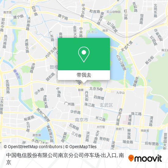 中国电信股份有限公司南京分公司停车场-出入口地图
