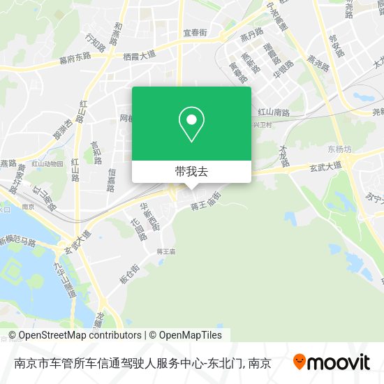 南京市车管所车信通驾驶人服务中心-东北门地图
