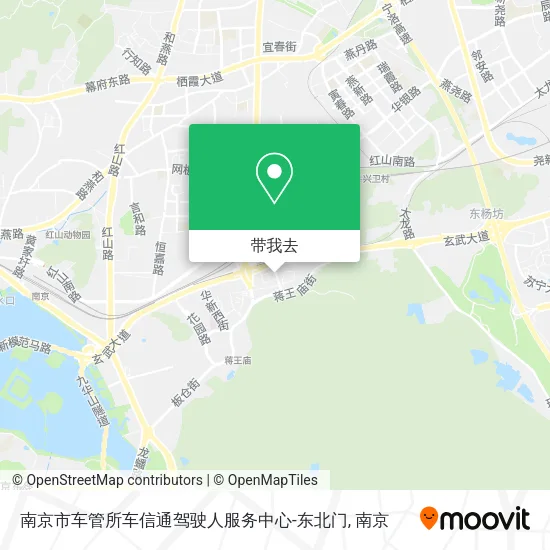 南京市车管所车信通驾驶人服务中心-东北门地图